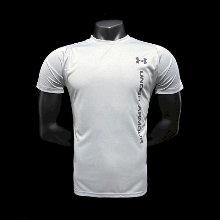 Under Armor 1004 Light Grey Casual T-shirt - Image 3