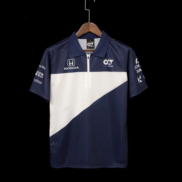 Alphatauri 2021 blue F1 Polo Shirt - Image 3