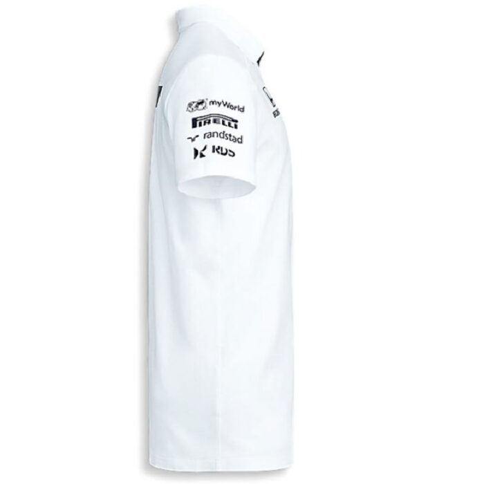 Alphatauri White F1 Polo Shirt - Image 4