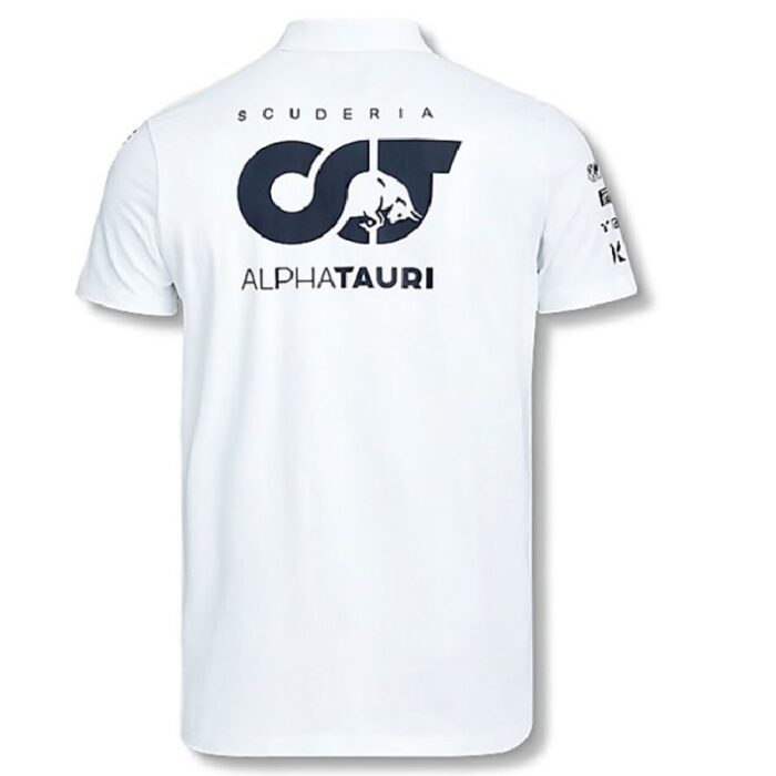 Alphatauri White F1 Polo Shirt - Image 2