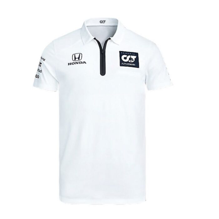 Alphatauri White F1 Polo Shirt - Image 3