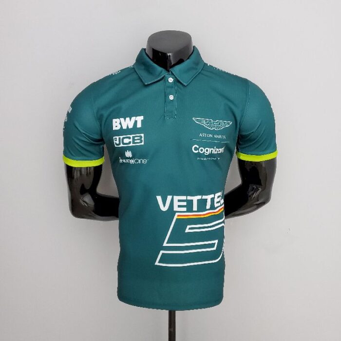 Aston Martin 2022 F1 green Polo #5 - Image 3