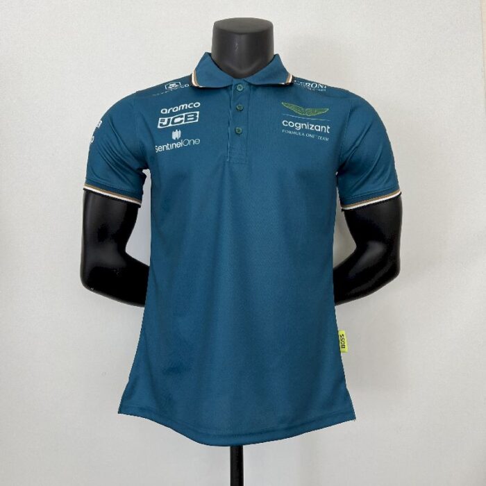 Aston Martin 2023 F1 Alonso green Polo - Image 3