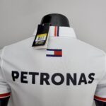 F1 Mercedes Benz AMG 2022 white Polo Shirt - Image 4