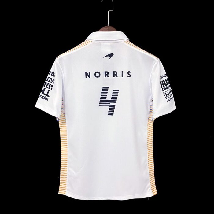 McLaren 2021 F1 white Polo Shirt - Image 2