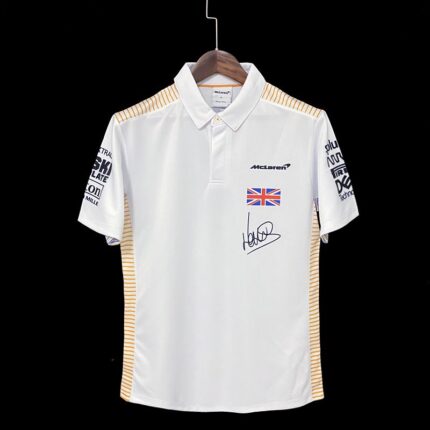 McLaren 2021 F1 white Polo Shirt