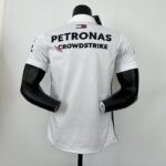Mercedes Benz 2023 F1 white Polo Shirt - Image 2