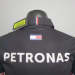 Mercedes Benz AMG F1 black Polo Shirt - Image 3