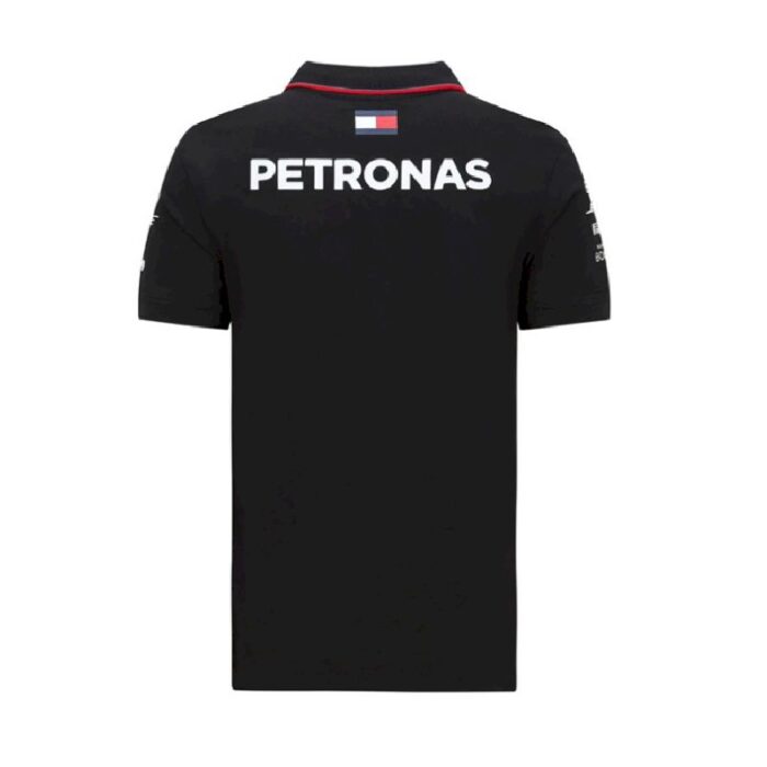 Mercedes Benz AMG F1 black Polo Shirt (2) - Image 2