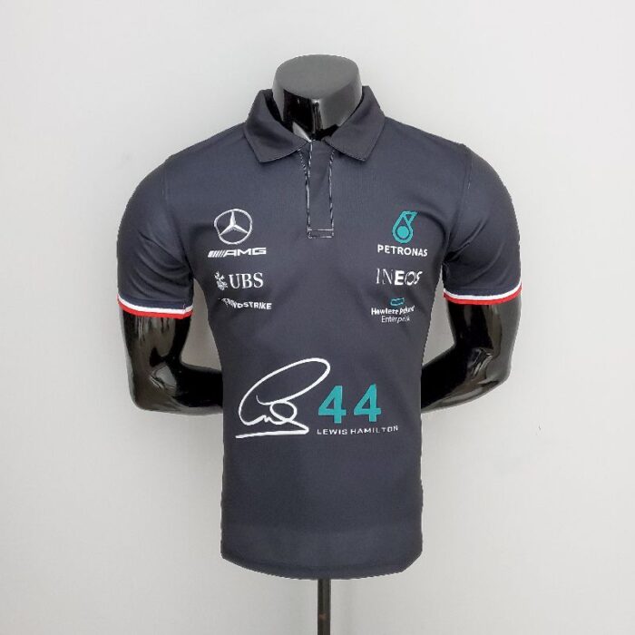Mercedes black Polo Shirt - Image 3