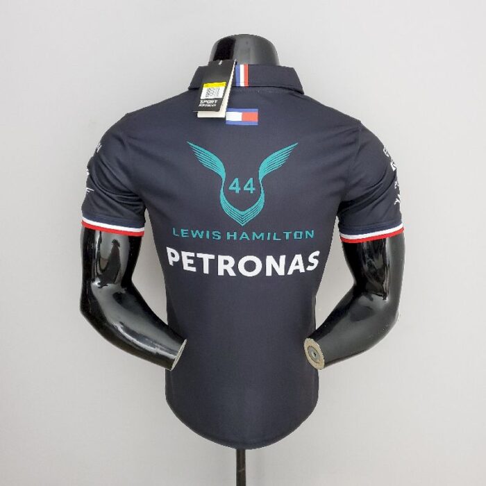 Mercedes black Polo Shirt - Image 2
