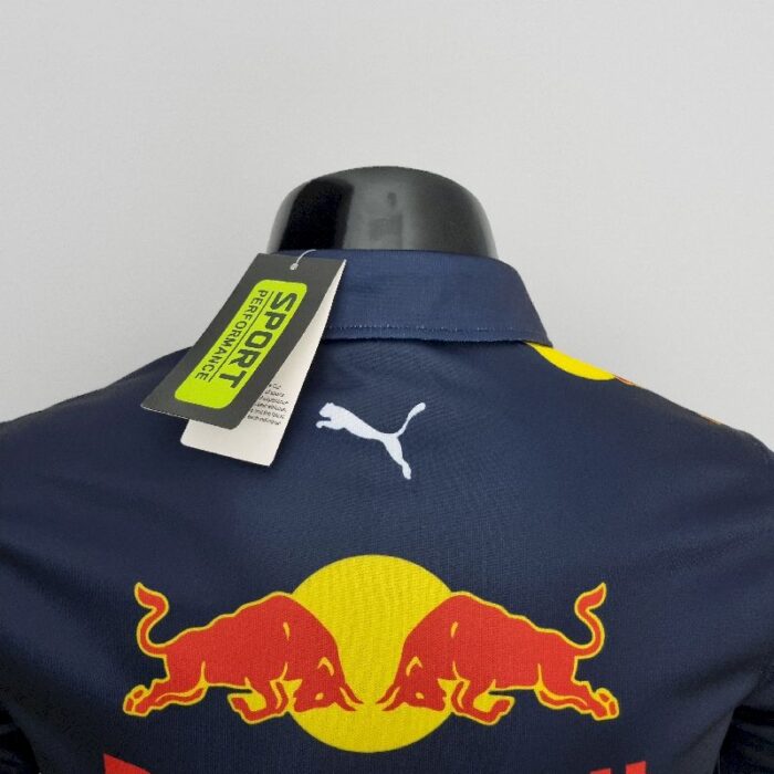 Red B-ull 2022 F1 blue polo Shirt - Image 3