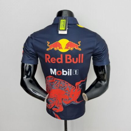 Red B-ull 2022 F1 blue polo Shirt – view 2