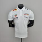 Red B-ull 2022 F1 white Polo Shirt - Image 4