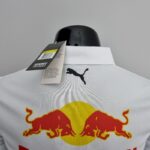 Red B-ull 2022 F1 white Polo Shirt - Image 3