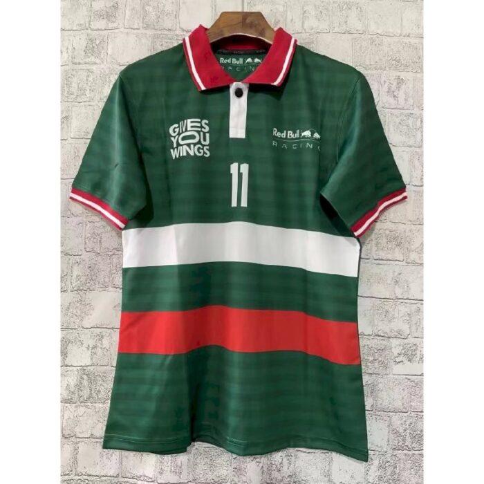 Redbull 11#CHECO green Polo Shirts - Image 3