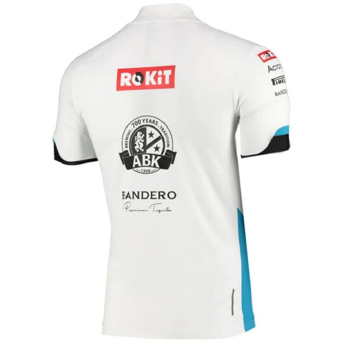 Williams Benz F1 White Polo Shirt - Image 2