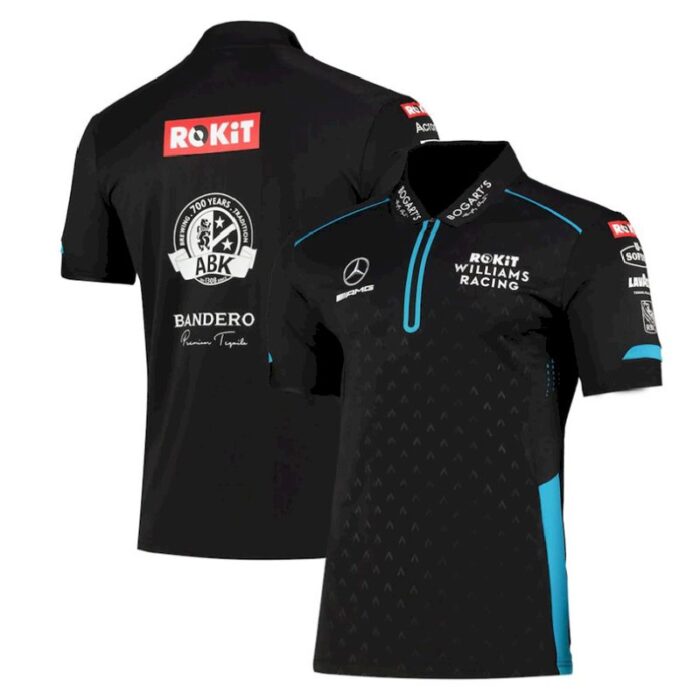 Williams Mercedes Benz team F1 Polo Shirt - Image 3