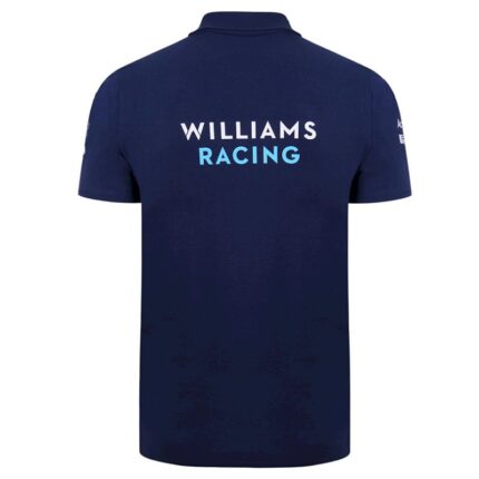 Williams team 2021 F1 blue polo – view 2