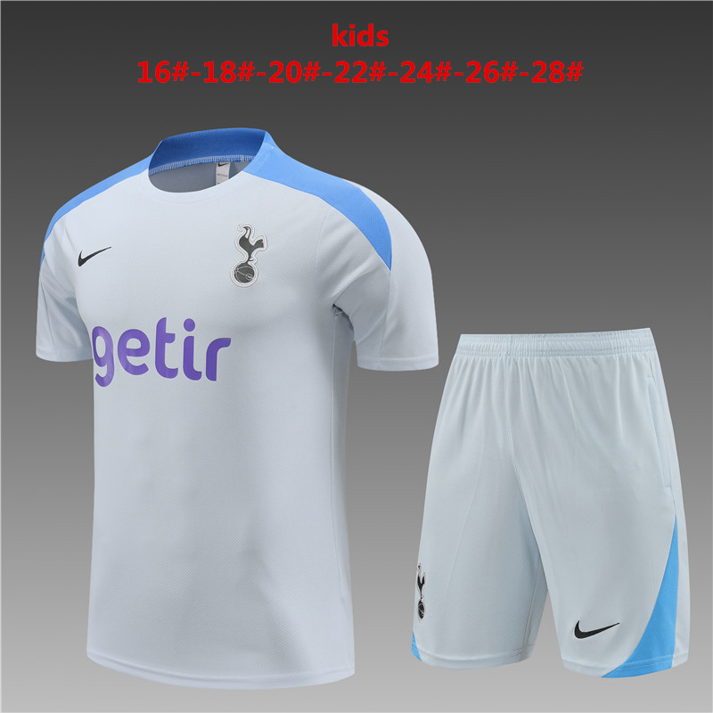 Kids Tottenham Hotspur 2024/25 Training Jersey+Short 14001 - Image 1