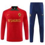 Mens Portugal 2024/25 Half-Zip Sweater+Pant 14001