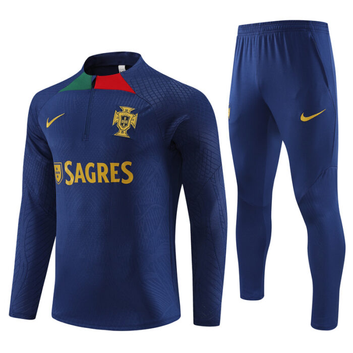 Mens Portugal 2024/25 Half-Zip Sweater+Pant 14001 - Image 5