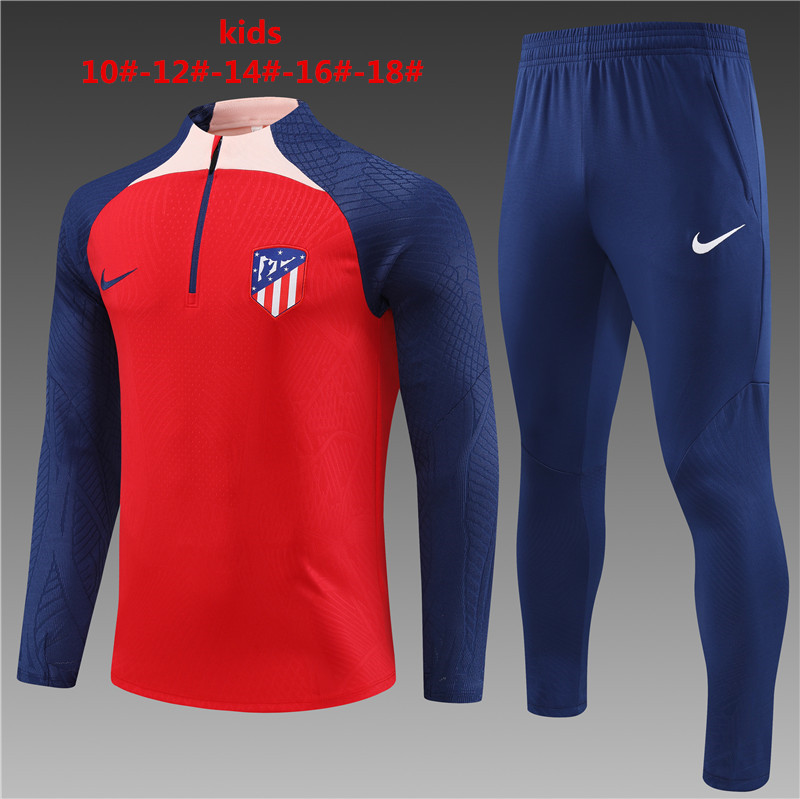 Kids Atletico Madrid 2023/24 Half-Zip Sweater+Pant 14001 - Image 1