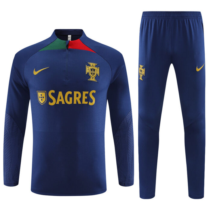 Mens Portugal 2024/25 Half-Zip Sweater+Pant 14001 - Image 4