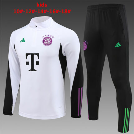 Kids Bayern Munich 2023/24 Half-Zip Sweater+Pant 14001