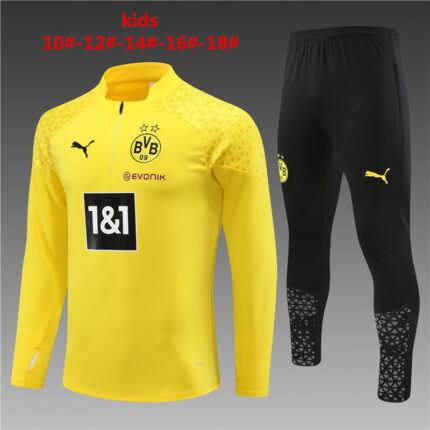 Kids Borussia Dortmund 2023/24 Half-Zip Sweater+Pant 14001
