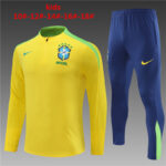 Kids Brazil 2023/24 Half-Zip Sweater+Pant 14001