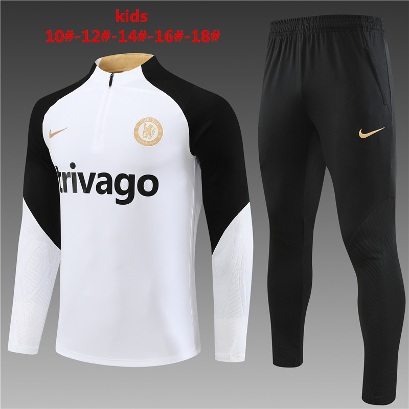 Kids Chelsea 2023/24 Half-Zip Sweater+Pant 14001 - Image 1