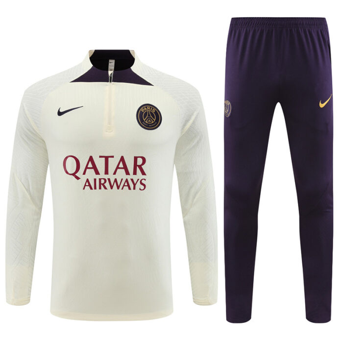 Mens Paris Saint-Germain 2024/25 Half-Zip Sweater+Pant 14001 - Image 2