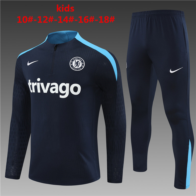 Kids Chelsea 2023/24 Half-Zip Sweater+Pant 14001 - Image 1