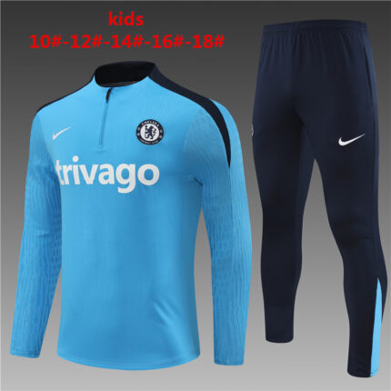 Kids Chelsea 2023/24 Half-Zip Sweater+Pant 14001