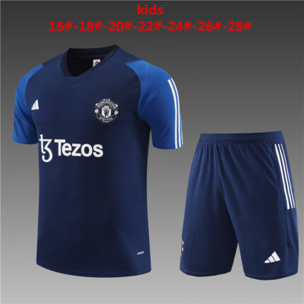 Kids Manchester United 2023/24 Training Jersey+Short 14001