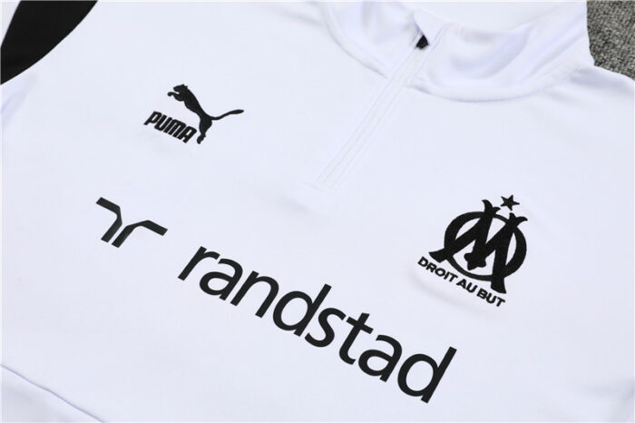 Mens Olympique Marseille 2023/24 Half-Zip Sweater+Pant 14001 - Image 3