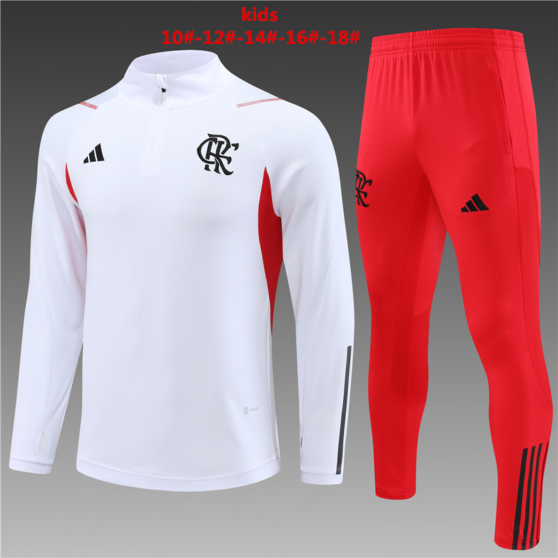 Kids Flamengo 2023/24 Half-Zip Sweater+Pant 14001 - Image 1