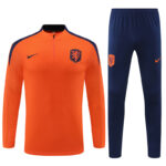 Mens Netherlands 2024/25 Half-Zip Sweater+Pant 14001 - Image 5