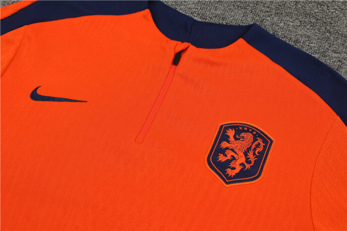 Mens Netherlands 2024/25 Half-Zip Sweater+Pant 14001 - Image 3