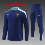 Kids France 2023/24 Half-Zip Sweater+Pant 14001