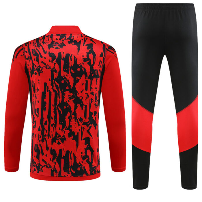 Mens Manchester United 2023/24 Half-Zip Sweater+Pant 14001 - Image 2