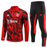 Mens Manchester United 2023/24 Half-Zip Sweater+Pant 14001 - Image 5