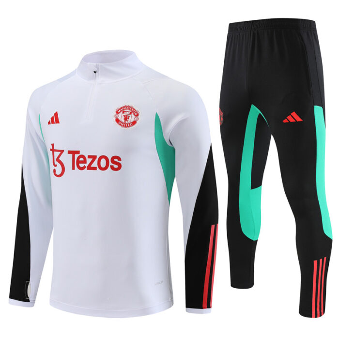 Mens Manchester United 2023/24 Half-Zip Sweater+Pant 14001 - Image 5