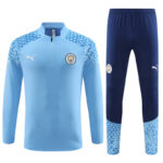 Mens Manchester City 2023/24 Half-Zip Sweater+Pant 14001 - Image 4