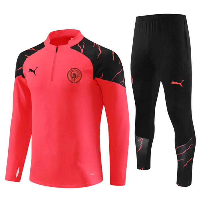 Mens Manchester City 2023/24 Half-Zip Sweater+Pant 14001 - Image 4
