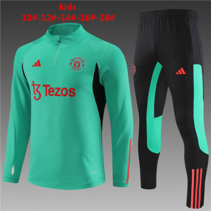 Kids Manchester City 2023/24 Half-Zip Sweater+Pant 14001