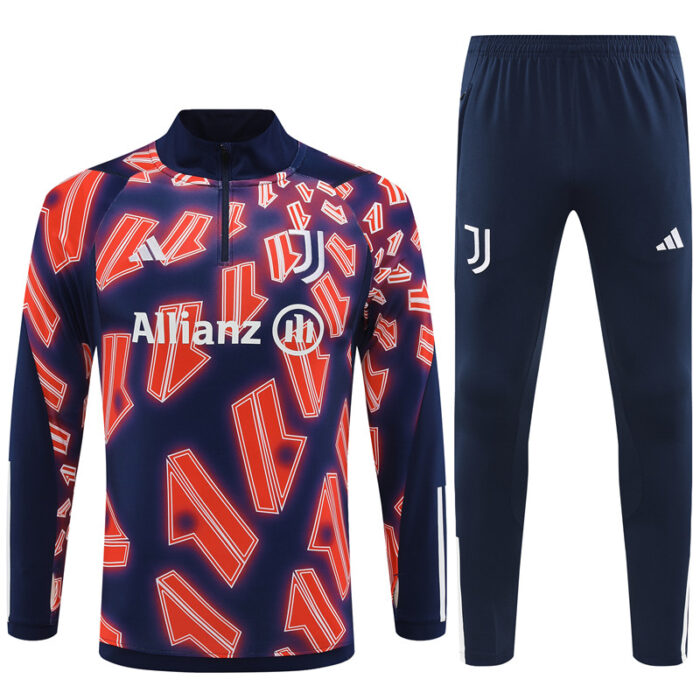 Mens Juventus 2023/24 Half-Zip Sweater+Pant 14001 - Image 5
