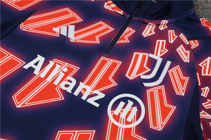 Mens Juventus 2023/24 Half-Zip Sweater+Pant 14001 - Image 3