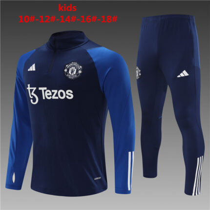 Kids Manchester United 2023/24 Half-Zip Sweater+Pant 14001